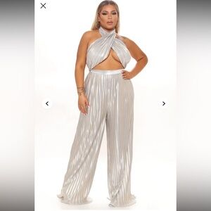 NWT Fashion Nova Metallic Set